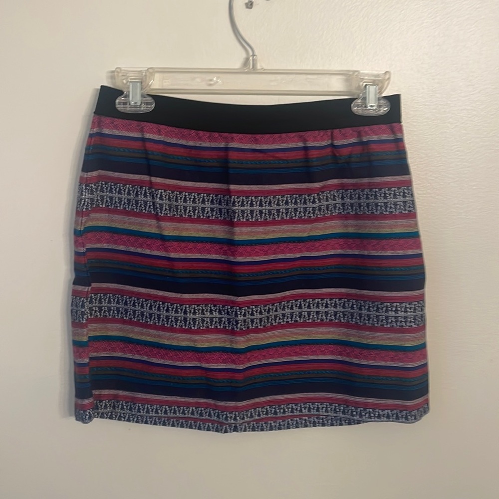 Striped Skirt with zipper